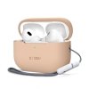 Etui silikonowe TECH-PROTECT SILICONE APPLE AIRPODS PRO 1 / 2 CAFFE LATTE